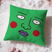 Anime M-Mob P-Psycho 100 Cushion Cover Premium Comfort Reversible Pillow Cove -Two in One Design for Any Room & Car Interior 30cmx30cm black