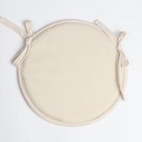 Thickened Round Sponge Cushion Chair Tie-up Seat Pad, Simple Fabric Dining Chair Cushion Round Seat Pad Seat Cushion 1 PCS 30cm smėlis