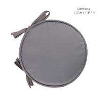 Thickened Round Sponge Cushion Chair Tie-up Seat Pad, Simple Fabric Dining Chair Cushion Round Seat Pad Seat Cushion 1 PCS 38cm šviesiai pilka spalva