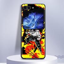 Dragon Ball Anime Goku dėklas Samsung Galaxy Flip5 Flip3 Z Flip 7 6 5 4 3 Flip4 Flip7 FE Flip6 galiniam telefono dangteliui Funda Galaxy Z Flip6 blue