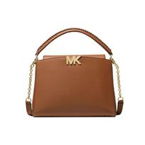 Michael Kors Karlie Logo Vienspalvė Grandinėlės Rankinė per petį Moteriškos rankinės Ruda 30F1GCDS2L-230 Basic Set (Bag+Dust Bag) brown