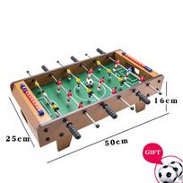 Mini Tabletop Soccer Game Children Tabletop Foosball Table Football Machine Christmas Gift Toy for Boy Adult Entertainment 50CM 260319 geltona