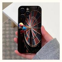 Darts Phone Case For Apple iPhone 15,14,13,12,11,Pro,X,XS,Max,XR,Plus,Mini Soft  black shell iPhone14 black