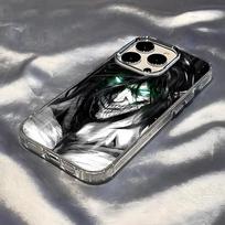 Attack On Titan telefono dėklas IPhone 17 Pro Max 16 15 14 Pro Max IPhone 13 Pro Max 11 Plus skaidrus dangtelis iPhone17 Pro Max black