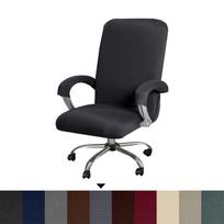 Biuro Kompiuterio Stalo Kėdės Užvalkalai Fotelio Apsauga Juoda Mėlyna Balta Aukštos Kokybės Housse De Chaise Įskaitant Porankius Žaidėjų Užvalkalai L(58-69cm) black