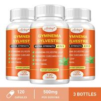 Airboy Dietary Supplement, Containing Gymnema sylvestre, Turmeric Root, Neem Leaf, Saint Basil, Daily Nutritional Supplement 120*3 white