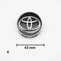 4 vnt. 57mm/62mm Automobilio Padangos Ratlankio Centrinio Dangtelio Ženklelis Logotipas Ratlankio Emblema Toyota Corolla Camry Yaris CHR Rav4 Auris Verso Avalon gray