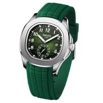 NIBOSI Men's Silicone Sports Waterproof Watch Large Arabic Numerals Casual Analog Date Fluorescent Green Luxury Gift gray