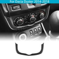 For Dacia Duster 2014 2015-2018 Carbon AC Air Control Frame Anti Scratch Center Console Sport Interior Decor Mod Car Accessories One Size gray