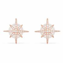 APM Monaco Meteorites Rose Stud Earrings with Pearls Sterling Silver Gold RE10285XPL rožinio aukso spalvos