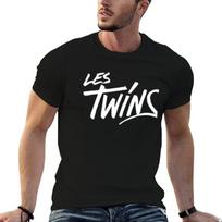 LES TWINS POPULAR FAN ART T-Shirt man t shirts for men g man t shirts for men anime tshirt T-sh L black