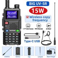 Baofeng UV-5RH Air Band Walkie Talkie Wirless Copy Frequency Type-C NOAA Long Range 999CH Upgraded UV-5R 5RM Ham Two Way Radio US
