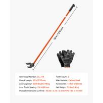 SucceBuy Pallet Buster Tool 44 Inch Carbon Steel Handle 2000 lbs Weight Capacity Board Removal Tool Breaker Bar for Flooring 44inch black