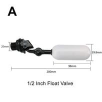 Floating Auto Fill Valve Water Level Control Float Ball Low Noise for Home Water Tank Hydroponics System Fish Pond Use A white