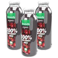 Fruze ekologiškos rūgščios vyšnios šalto spaudimo sultys 700 ml 3 vnt. black