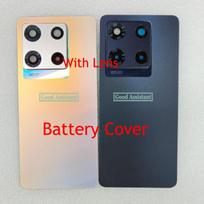 For Infinix Note 30 Pro X678B Middle Frame Front Frame Housing Door Battery Cover Back Cell Phone Accessories Replacement Parts Gold Cover With Lens