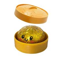 Glitter Dumpling Squishy Ultra Rare Gold Glitter Hidden Edition Dumplings Sensory Steamer Soft Tpr Dough Ball For Stress Relief