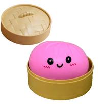 Glitter Dumpling Squishies Toy Bun Baozi Dumpling  Box Colorful Food Squishy Sensory Fidget Toy Anti Stress Squeeze Ball