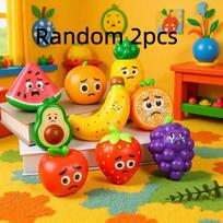Fruit Squishy Pu Orange, Grape, Strawberry Bananas, Watermelons, Pineapples Squeeze Toy Anti Stress Anxiety Relief Random Color