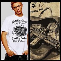 Pablo Escobar t-shirt mobster gangster criminal kingpin mob mafioso thug hustle Unisex T-Shirt XXXL black