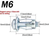 Wholesale Jack Nuts Screw Petal Anchors Expansion Plugs Board Wall Fasteners Handware Fixing Screw Bolt Metal Rivetnut M4 M5 M6 12PCS