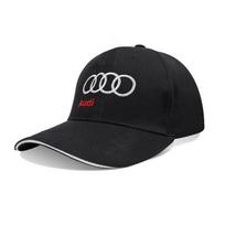 2026 Karšta Audi Automobilio Emblemos Siuvinėjimo Snapback Kepuraitė Su Snapeliu Pavasaris Ir Ruduo Lauko Sportas Reguliuojama Atsitiktinė Kepurė Apsauganti Nuo Saulės Kepurė black