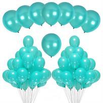 20 vnt. Auksiniai Juodi Rožiniai Latekso Balionai Gimtadienio Šventės Dekoracijos Suaugusiųjų Vestuvių Dekoracijos Helio Balionai Kūdikio Krikšto Balionas 20pcs tiffany mėlyna spalva