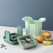 Multifunctional fruit splitter Apple grape slicing and dicing artifact Household mango splitter Core removal gadget white