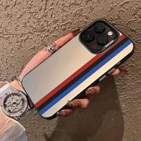 Texture striped design pattern phone case suitable for iPhone 17 16 15 14 13 12 11 Pro/Max/Plus anti drop and shock absorption For iPhone 15PROMAX black