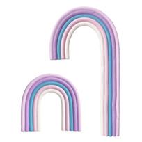 2pcs Rainbow Cake Toppers Colorful Balls Cake Decorations for Wedding Baby Shower Girls Boys Birthday Party Supplies šviesiai žalios spalvos