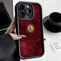 Minimalist Sun Moon Phone Case for iPhone 17 16e 16 15 14 13 12 11 Air Pro Max Mini XR XS X 7 8 6 6s Plus Soft TPU Back Cover iPhone 14 Pro gray
