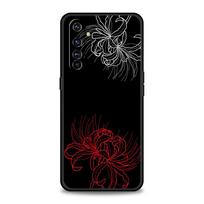 Tokyo Red Spider Lily Phone Case For Realme 16 15T 14 13 12 11 10 4G 9 8 5G Pro Plus C21 C25 C35 GT5 GT3 GT2 Neo 2 3 3T 5 Cover For Realme 12 Pro black