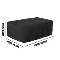 Football Table Cover Waterproof Soccer Desk Protection Dustproof Air Hockey Table Cover for Home Garden Picnic Patio Camping black