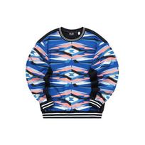 Fila Fusion X Marcelo Burlon County Of Milan Printed Color Block Loose Fit Crewneck Sweatshirt Men sweatshirt Black T11M148201F-BK XL gray