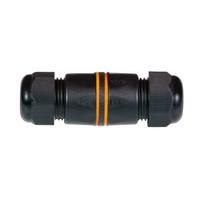 LogiLink Professional RJ45 Connector Cat.6 IP67 Waterproof Outdoor Short 2x RJ45 Socket EMI UV M25/M23 Black