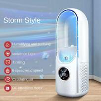 Air Cooler Leafless USB Electric Fan 6 Speed Silent Timer Portable Air Conditioner Cooling Fan Humidifier Conditioning Fan balta