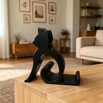 1Pcs 3D Printing Cute Kitten Dog Design Phone Stand For All Phones Tablets Bed Office Car Use Desktop Decoration