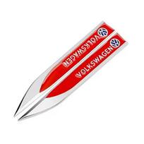 2pcs 3D Metal Car Fender Side Wing Emblem Badge AS6 Sticker For Volkswagen GOLF 5 Tiguan Polo Golf 6 Golf 7 Jetta Accessories
