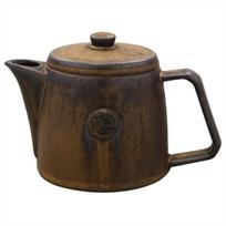 Mino ware Fukufuku smoked black made in teapot, design, finish, Japan, 500-02 black