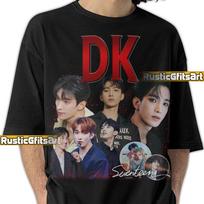DK SEVENTEEN K-POP Shirt, Lee Seokmin 17 Kpop Concert T-Shirt, Dokyeom Seventeen Bootleg Tour Merch, Carat Fanbase TributeTeeFansGift 150 gray