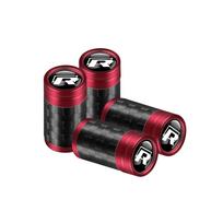 4pcs Carbon Fiber Car Styling Wheel Tire Valve Caps Stem Covers Accessories For Volkswagen R Line GTI Golf Lavida X1 Magotan Passat