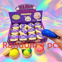Mini Colorful Dumpling Squishy Squeeze Toy 5.5Cm Cube Slow Rise Sensory Anti-Stress Toy For Adults Anxiety Relief Gift