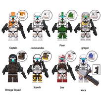 8PCS Star Wars Clone Wars Fit Lego Minifigures  Toy Fit Lego Star Wars - M