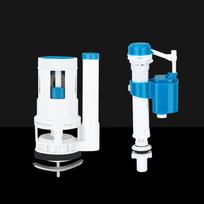 Dual Flush One Piece Toilet Drain Valve Filtration Fill Water Tank  Fittings 18.5cm