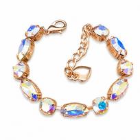 Apyrankė moterims DiamondSky „Chic II (Aurora Borealis)“ su Swarovski kristalais