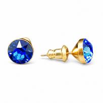 Auskarai „Classic (Sapphire)“ su Swarovski® kristalais