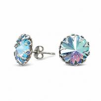 Auskarai „Vintage (Light Sapphire Shimmer)“ su Swarovski® kristalais