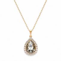 Pakabukas „Celestial Drop (Rose Patina)“ su Swarovski® kristalais