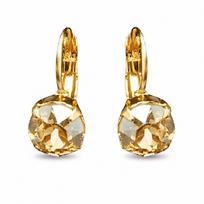 Auskarai „Glory (Golden Shadow)“ su Swarovski® kristalais