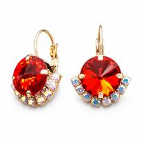 Auskarai „Clarice V (Light Siam)“ su Swarovski® kristalais